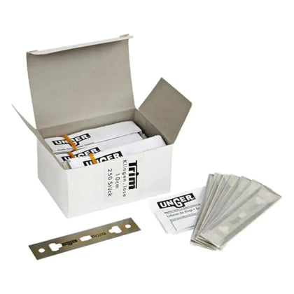 Caja de cuchillas de carbono para rascador de vidrio Unger KL100