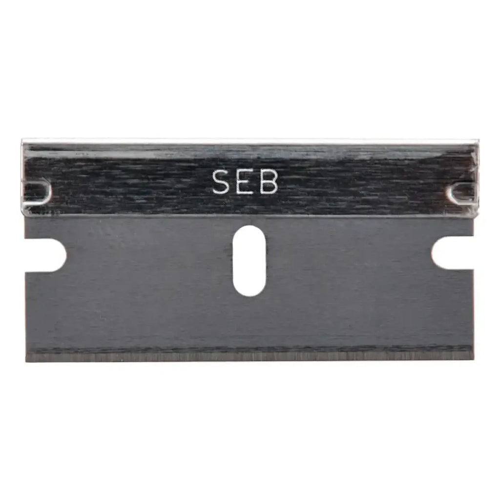Schwarze metallklinge mit seb gravur für unger karbon glasschaberklingen spenderbox srbdb