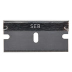 Schwarze metallklinge mit seb gravur für unger karbon glasschaberklingen spenderbox srbdb