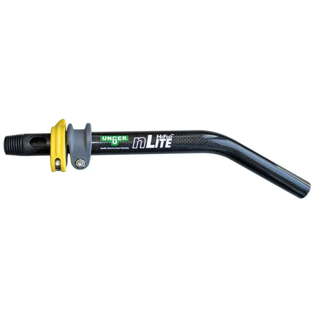 Schwarzer kohlefaser-unger nlite multilink winkeladapter mit gelb-grauem klemmenmechanismus