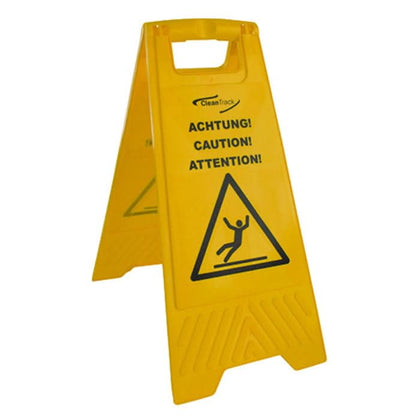 Señal de advertencia "Precaución Piso resbaladizo" Multilingüe