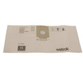Beiger papier staubsaugerbeutel wetrok comfort monovac durovac 11l mit verstärktem obenflap und zentraler rundöffnung