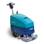 Teal und blaue wetrok discomatic mambo reinigungsmaschine bodenschrubber mit schwarzem griff und grauem reinigungskopf