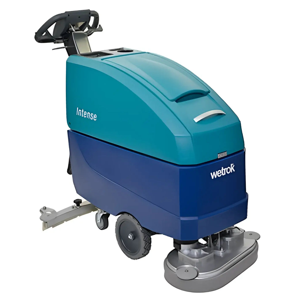 Wetrok duomatic intense 50 standard bodenreiniger in türkis und blau mit schwarzem griff und grauem reinigungskopf