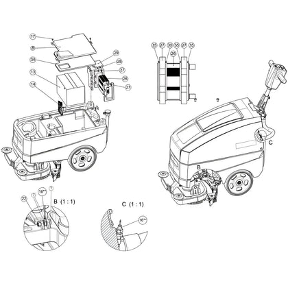 Wetrok E-Board para Discomatic Mambo