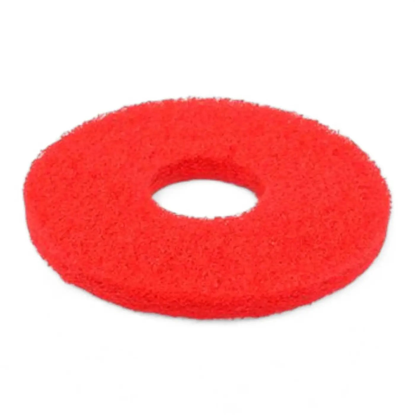 Wettrok scheuerpad rot rund 18 cm mit zentralem loch und strukturierter oberfläche 5 stück